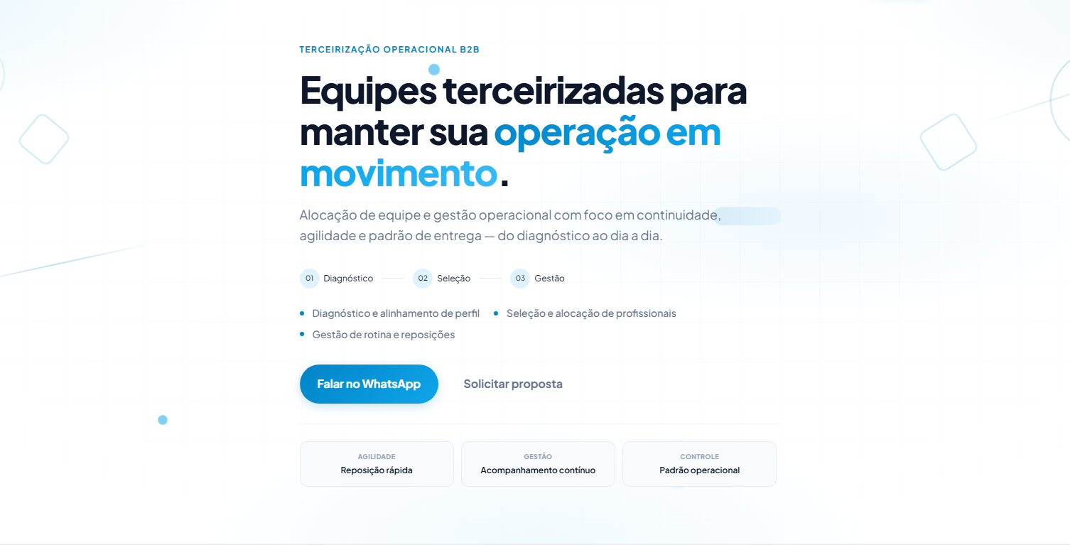 Sete Services - Landing desenvolvida pela Fate Eight Tech
